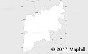Silver Style Simple Map of ZIP code 95966