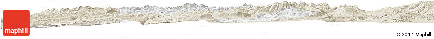 Classic Style Horizon Map of Alpine County