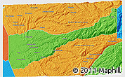 Political 3D Map of Amador County