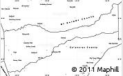 Blank Simple Map of Amador County