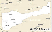 Classic Style Simple Map of Amador County