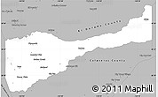 Gray Simple Map of Amador County