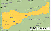 Savanna Style Simple Map of Amador County