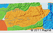 Political 3D Map of El Dorado County