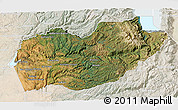 Satellite 3D Map of El Dorado County, lighten