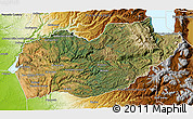 Satellite 3D Map of El Dorado County, physical outside
