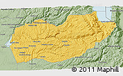 Savanna Style 3D Map of El Dorado County