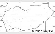 Blank Simple Map of El Dorado County, no labels