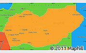 Political Simple Map of El Dorado County