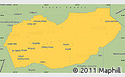 Savanna Style Simple Map of El Dorado County