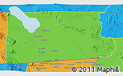 Political 3D Map of Imperial County