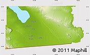 Physical Map of Imperial County, cropped outside