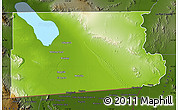 Physical Map of Imperial County, darken