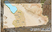 Satellite Map of Imperial County, darken