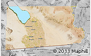 Satellite Map of Imperial County, desaturated