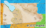 Satellite Map of Imperial County, political outside