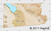 Satellite Map of Imperial County, single color outside
