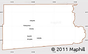 Classic Style Simple Map of Imperial County, cropped outside
