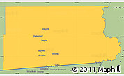 Savanna Style Simple Map of Imperial County