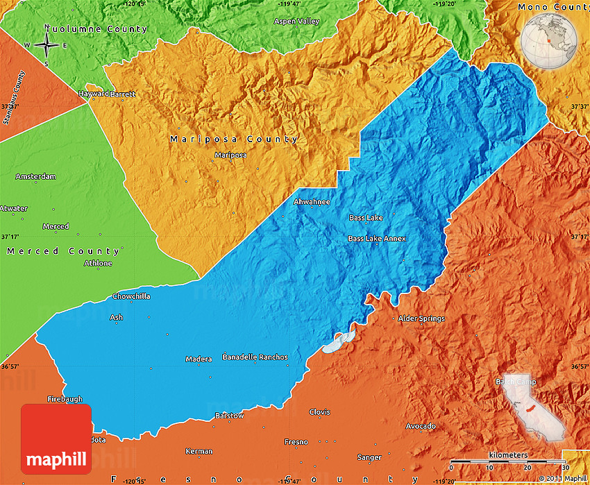 Political Map of Madera County