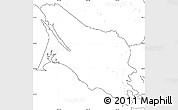 Blank Simple Map of Marin County, no labels