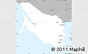 Gray Simple Map of Marin County