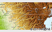 Physical Map of Nevada County