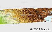 Physical Panoramic Map of Nevada County