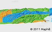 Political Panoramic Map of Nevada County