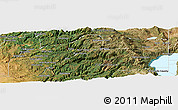 Satellite Panoramic Map of Nevada County