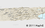 Shaded Relief Panoramic Map of Nevada County