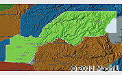 Political Map of Placer County, darken