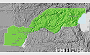 Political Map of Placer County, desaturated