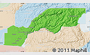 Political Map of Placer County, lighten