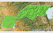 Political Map of Placer County, satellite outside