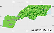 Political Map of Placer County, single color outside