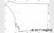 Blank Simple Map of San Diego County, no labels