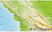 Physical Map of San Luis Obispo County