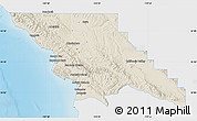 Shaded Relief Map of San Luis Obispo County, single color outside