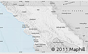 Silver Style Map of San Luis Obispo County