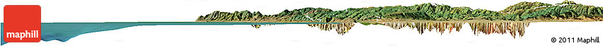 Satellite Horizon Map of San Mateo County