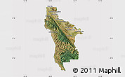 Satellite Map of San Mateo County, cropped outside