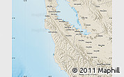 Shaded Relief Map of San Mateo County