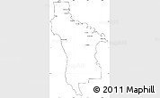 Blank Simple Map of San Mateo County, cropped outside
