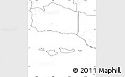 Blank Simple Map of Santa Barbara County, no labels