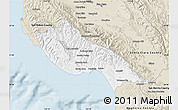 Classic Style Map of Santa Cruz County