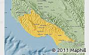 Savanna Style Map of Santa Cruz County