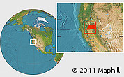Satellite Location Map of Shasta County