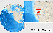 Shaded Relief Location Map of Shasta County