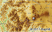 Physical Map of Siskiyou County